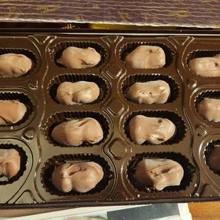 chocolates in a chocolate box