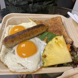 Chicken Basil Sausage Breakfast Plate
