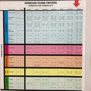 Tons of classes for all ages!