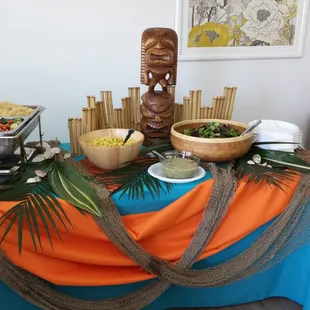 Turquoise &amp; Orange tablecloths