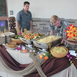 Buffet Table.