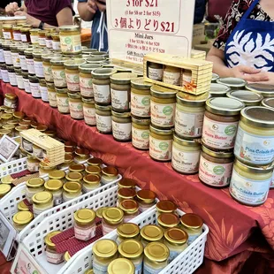 a display of various varieties of candies