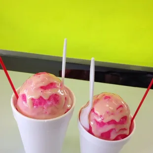 Raspado de guayaba con lechera