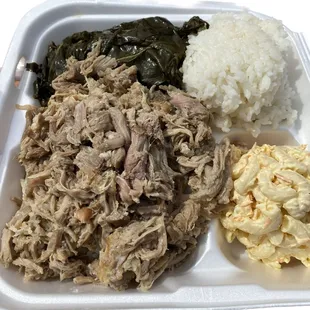 Kalua pig, Laulau combo Plate