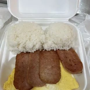 Spam eggs and rice