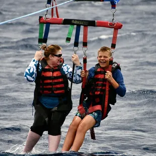 They said do you wanna get wet and we said yes