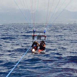 They dip you and the water feels amazing!