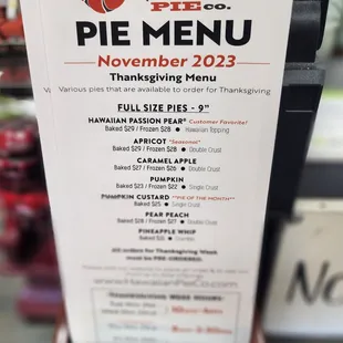 Pie menu 4Nov23
