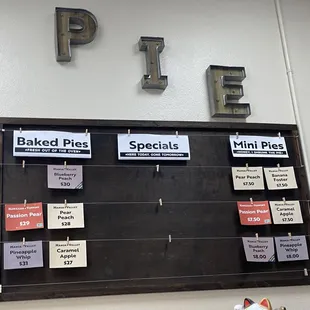 Pies available 3/27/24 afternoon