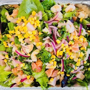 Hawaiian POKE Salad tray!