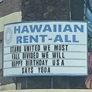 July 2023- very clever "birthday" greeting.  Always fun to see what they come up with.