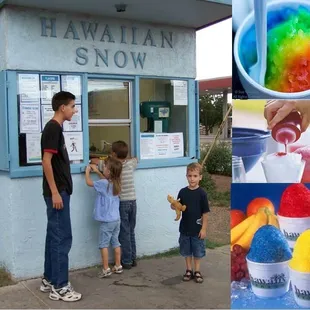 a collage of pictures of people and food