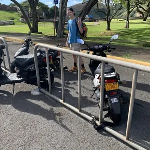 At the parking lot of Hanauma Bay