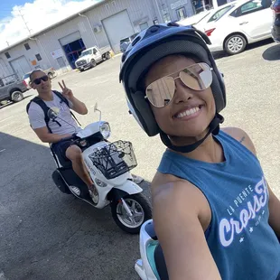 Just a couple on some scooties