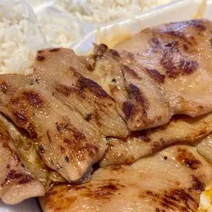 Huli Huli Chicken with rice and mac salad