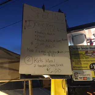 A special they offered for movie night