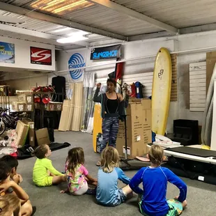 Teaching Keiki ocean safety and to malama the ocean and aina.