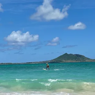 Foil boarding in Kailua