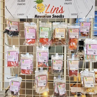Lin's Hawaiian Snacks.
