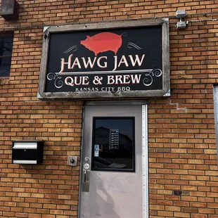 the front of the building