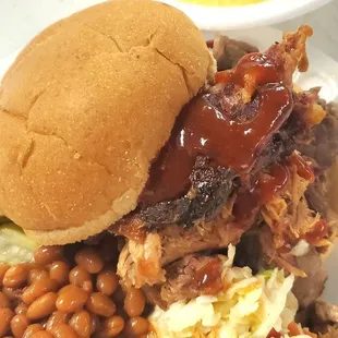 My serving from a catered lunch.