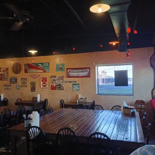 Some of the dining area.