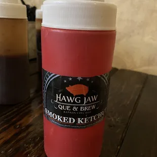 Their own smoked ketchup. So cool.