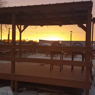patio is ready for the weather to warm up so we can fill it up