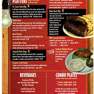Menu- platters