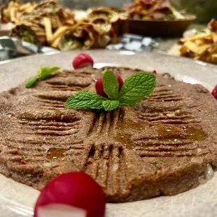 a plate of food on a table