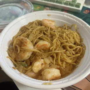 Shrimp garlic noodles