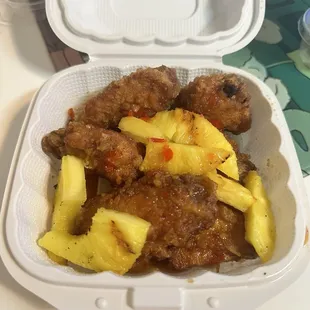 Zesty pineapple wings