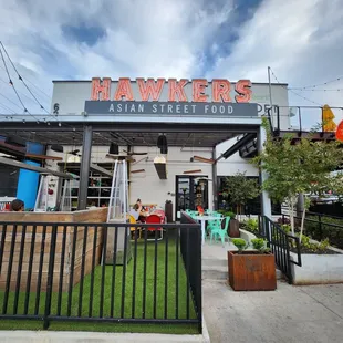 Entrance and outdoor patio