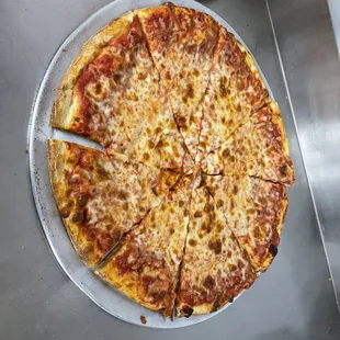 a cheese pizza