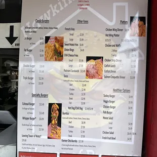 Burgers and fries and stuff