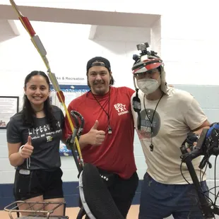 Karen, Christian and myself on my last appearance 08MAR2023