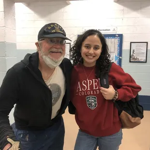 Yours truly with lifeguard/college student Karen