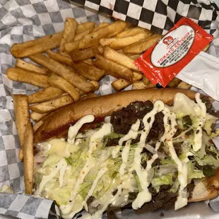 Philly Cheesesteak Combo W Lettuce And Bacon Added