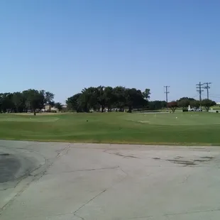 The new chipping and putting practice area.