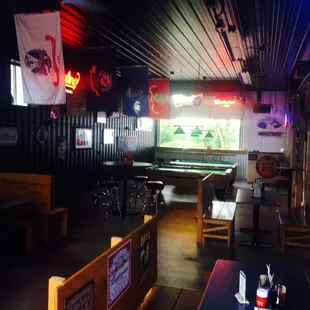 the interior of the restaurant