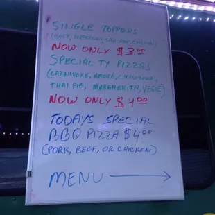 BFF menu