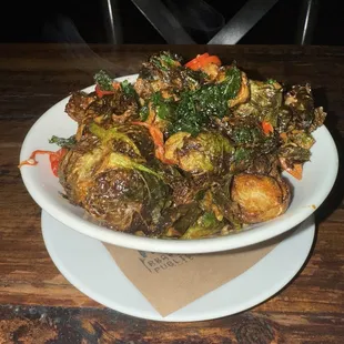 FRIED BRUSSELS SPROUTS