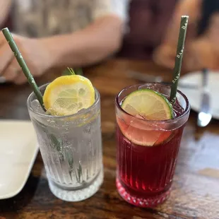 Lemon Rosemary &amp; Pomegranate Seltzer