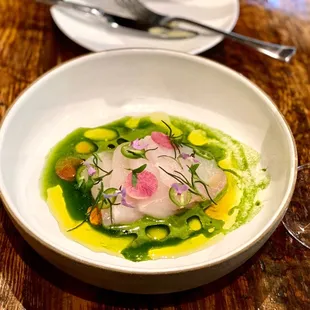 Halibut crudo