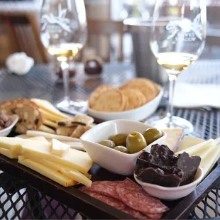 Cheese board and snacks