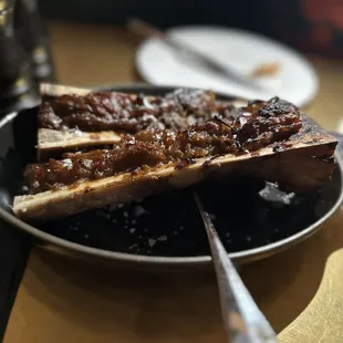 Roasted bone marrow. If you&apos;re not too high on onions, I would opt for regular bone marrow.