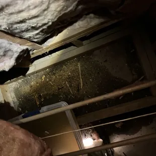 Attic Sheetrock water damage from Bosch unit.