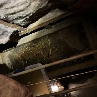 Attic Sheetrock water damage from Bosch unit