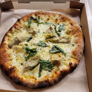 Artichokes on Parade Pizza