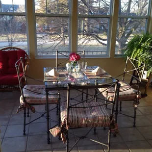 Breakfast table